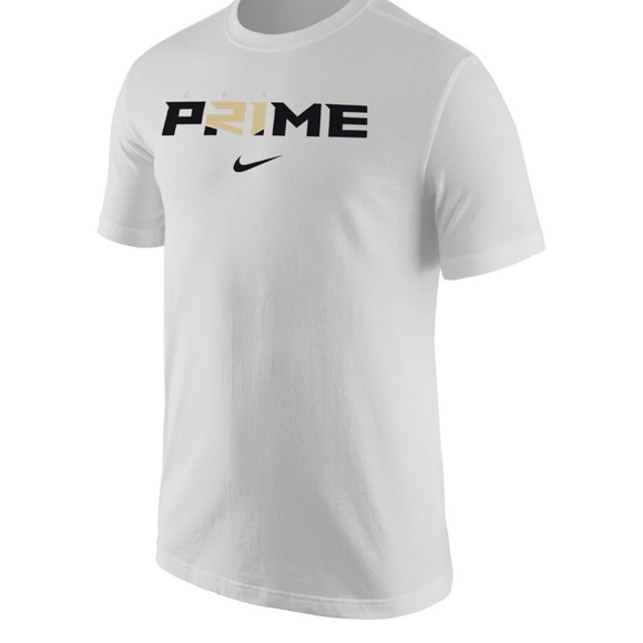 *Nike Men’s White T-Shirt With Prime Logo New With Tags Size Small - Picture 1 of 5